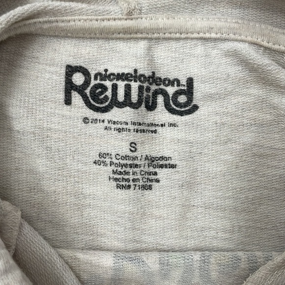 NICKELODEON RUGRATS cropped pullover drawstring hoodie in women’s small - Picture 8 of 8